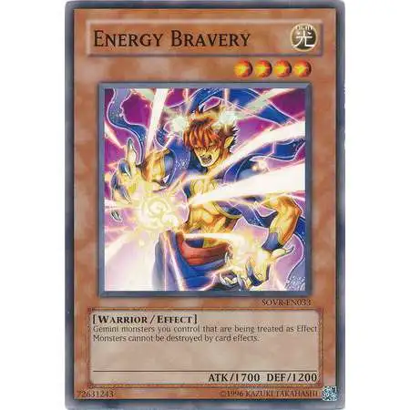 YuGiOh Stardust Overdrive Common Energy Bravery SOVR-EN033