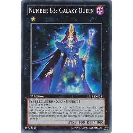 YuGiOh Star Pack 2013 Starfoil Rare Number 83: Galaxy Queen SP13-EN028