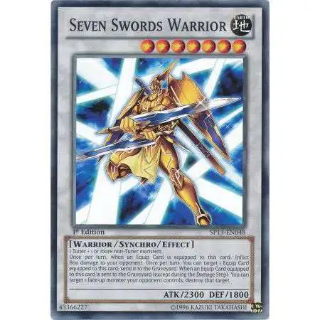 YuGiOh Star Pack 2013 Starfoil Rare Seven Swords Warrior SP13-EN048