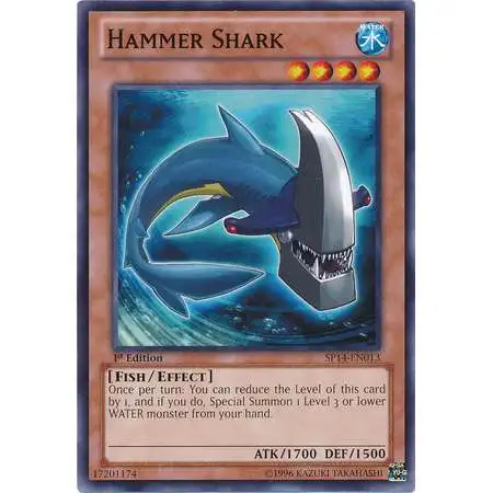 YuGiOh Trading Card Game Star Pack 2014 Common Hammer Shark SP14-EN013