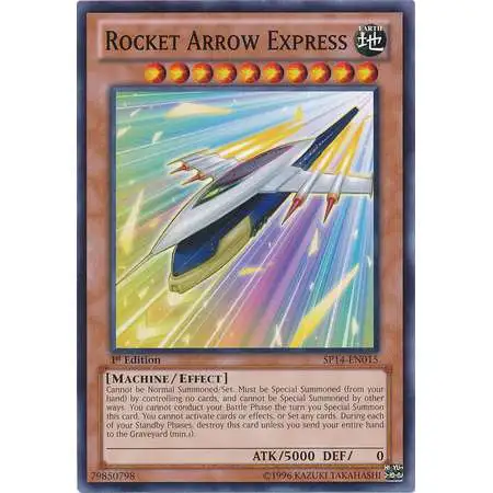 YuGiOh Trading Card Game Star Pack 2014 Starfoil Rare Rocket Arrow Express SP14-EN015