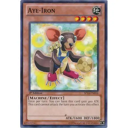 YuGiOh Trading Card Game Star Pack 2014 Common Aye-Iron SP14-EN016