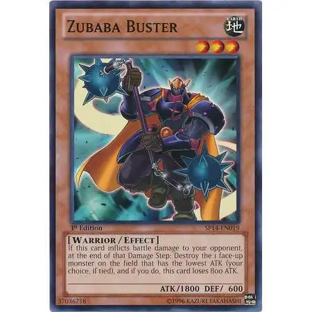 YuGiOh Trading Card Game Star Pack 2014 Starfoil Rare Zubaba Buster SP14-EN019