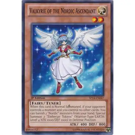 YuGiOh Trading Card Game Star Pack 2014 Common Valkyrie of the Nordic Ascendant SP14-EN047