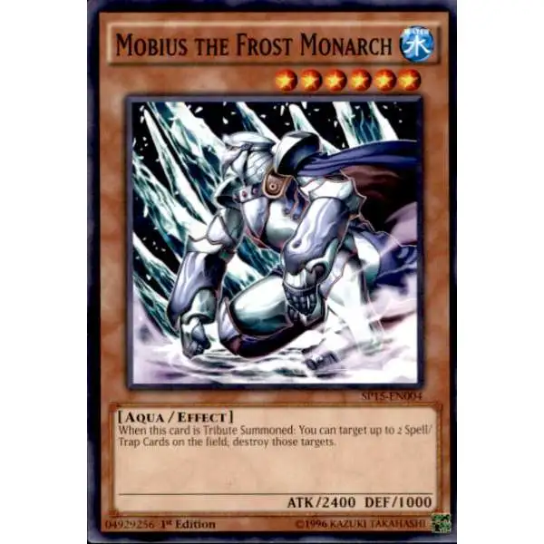 YuGiOh 2015 Star Pack ARC-V Shatterfoil Rare Mobius the Frost Monarch SP15-EN004