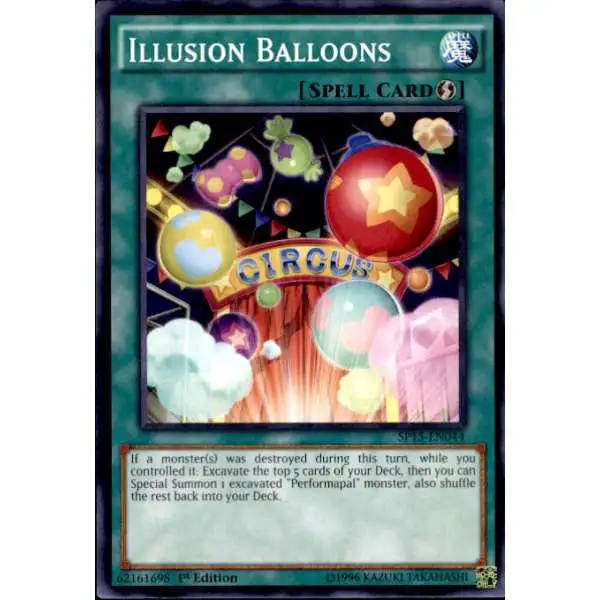 YuGiOh 2015 Star Pack ARC-V Common Illusion Balloons SP15-EN044
