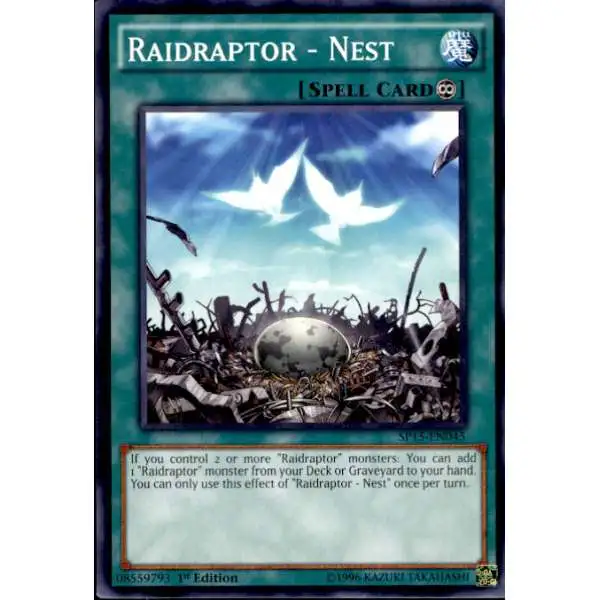 YuGiOh 2015 Star Pack ARC-V Shatterfoil Rare Raidraptor - Nest SP15-EN045