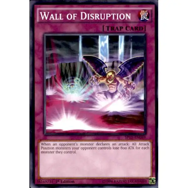 YuGiOh 2015 Star Pack ARC-V Shatterfoil Rare Wall of Disruption SP15-EN049