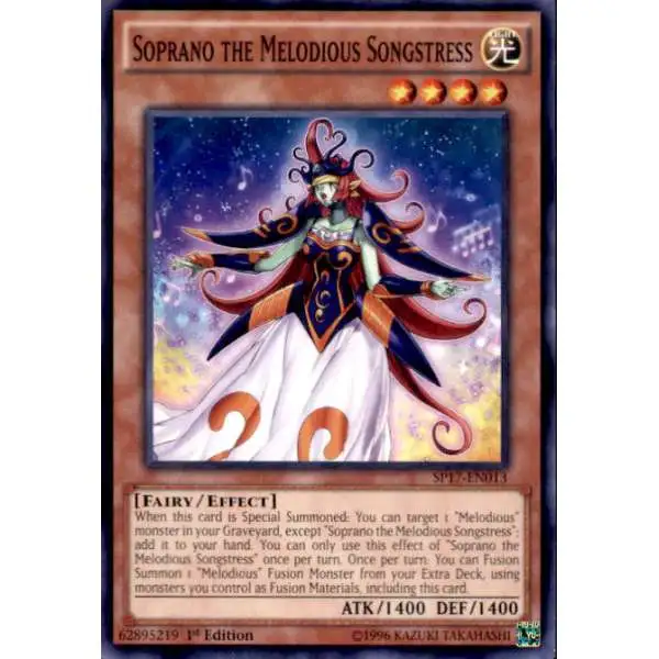 YuGiOh Star Pack Battle Royal Common Soprano the Melodious Songstress SP17-EN013