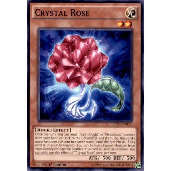 YuGiOh Star Pack Battle Royal Common Crystal Rose SP17-EN021