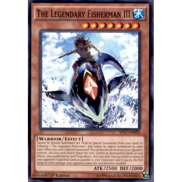 YuGiOh Star Pack Battle Royal Starfoil Rare The Legendary Fisherman III SP17-EN028