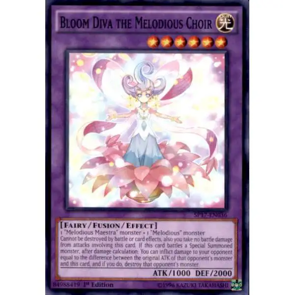 YuGiOh Star Pack Battle Royal Common Bloom Diva the Melodious Choir SP17-EN036
