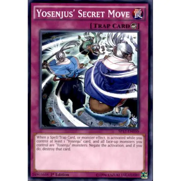 YuGiOh Star Pack Battle Royal Common Yosenjus' Secret Move SP17-EN050