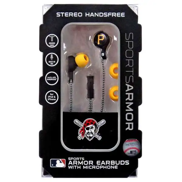NFL Chicago Bears Sports Armor Pittsburgh Pirates Earbuds [with Microphone]