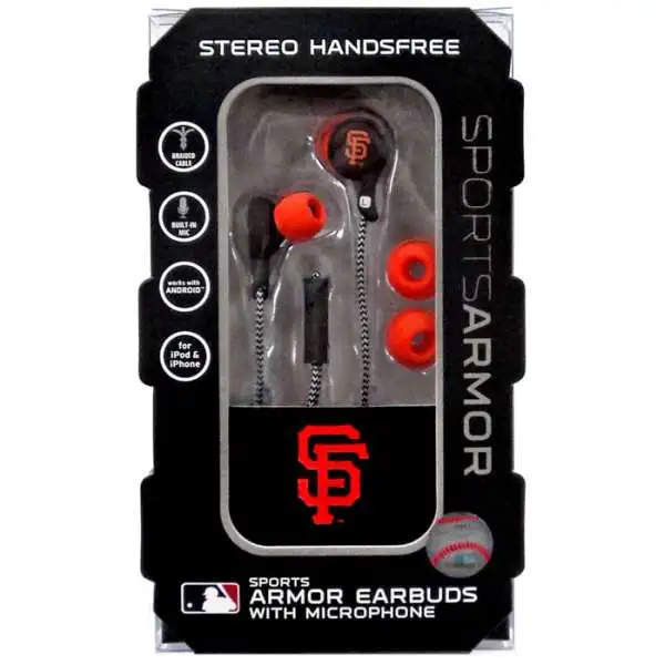 MLB Sports Armor San Francisco Giants Earbuds [with Microphone]