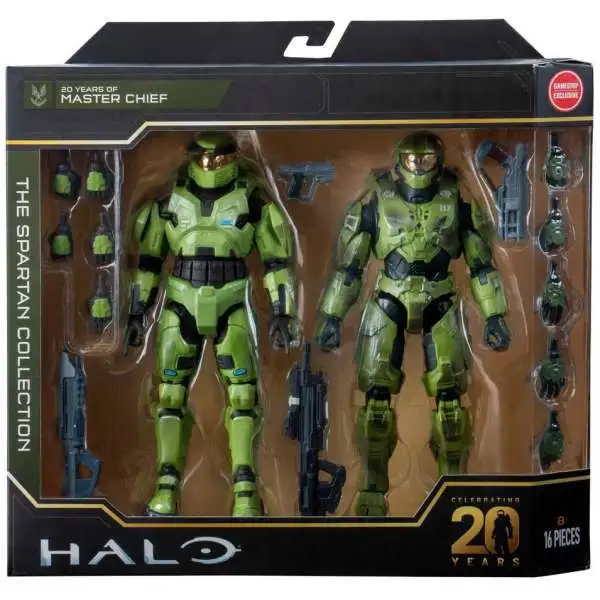 Halo The Spartan Collection 20 Years of Master Chief Exclusive Action Figure 2-Pack