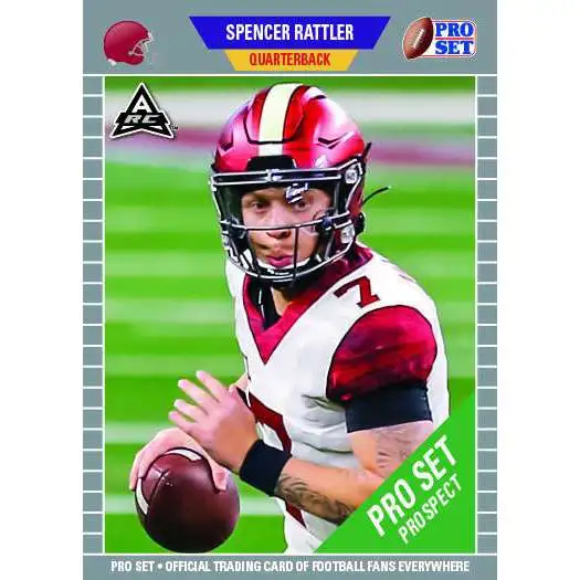 Leaf Oklahoma Sooners 2021 Pro Set Prospect Football Spencer Rattler ["ARC" Amateur Rookie Card]