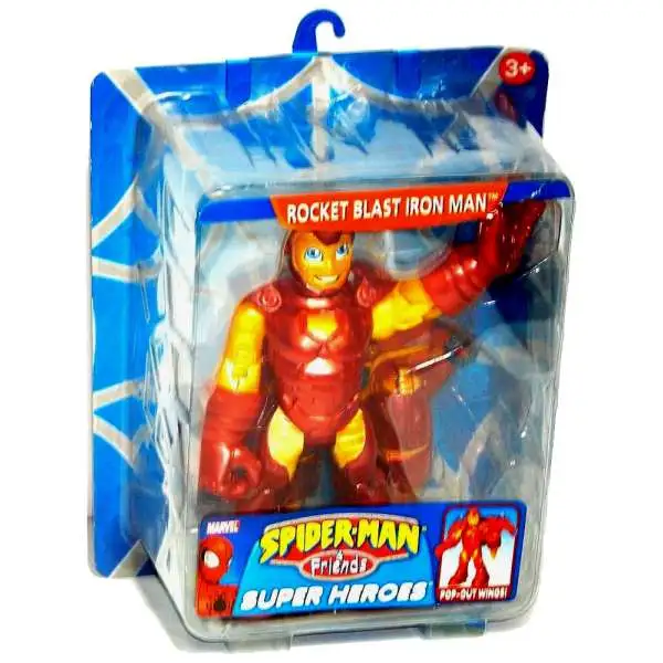 Spider-Man & Friends Super Heroes Rocket Blast Iron Man Action Figure