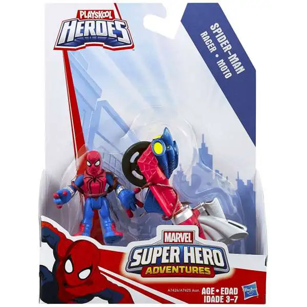 Marvel Playskool Heroes Super Hero Adventures Spider-Man with Racer Action Figure Set