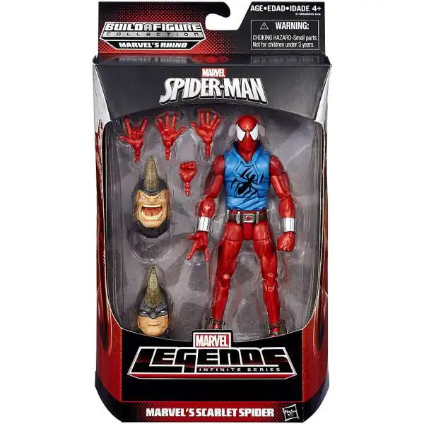 Spider-Man Marvel Legends Rhino Series Scarlet Spider Action Figure [Ben Reilly]