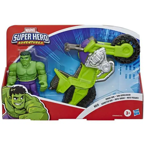 Marvel Playskool Heroes Super Hero Adventures Hulk Smash Tank Action Figure Set