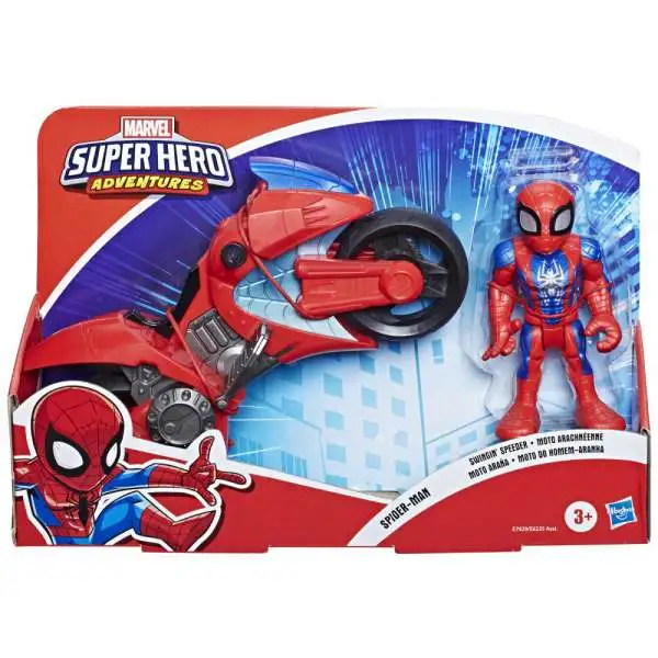 Marvel Playskool Heroes Super Hero Adventures Spider-Man Swingin' Speeder Action Figure Set