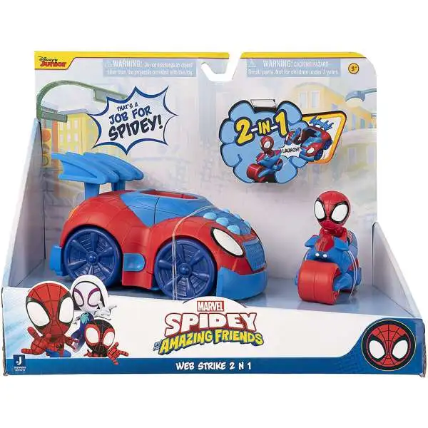Marvel Spidey & His Amazing Friends Web Strike 2 in 1 Vehicle