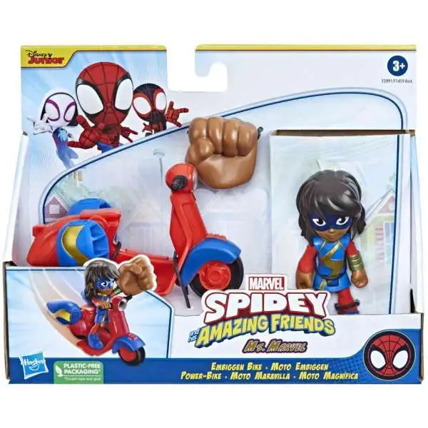 Spidey & His Amazing Friends Ms. Marvel Embiggen Bike Vehicle & Figure
