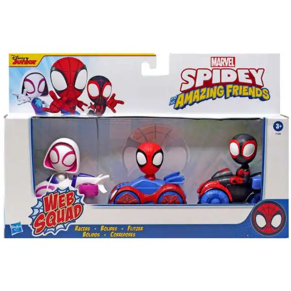 Marvel Spidey His Amazing Friends Ghost-Spider, Spidey Miles Morales  Exclusive 4 Action Figure 3-Pack Damaged Package Hasbro - ToyWiz