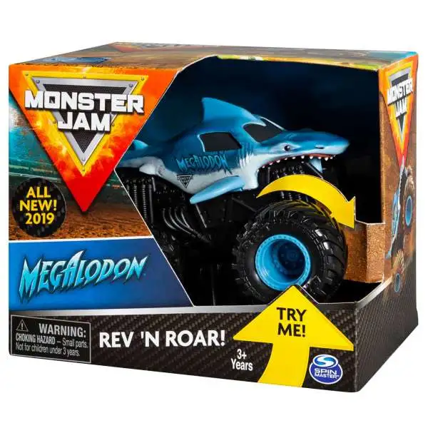 Monster Jam Rev 'N Roar Megalodon Vehicle