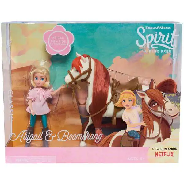 Spirit Riding Free Classic Series Abigail & Boomerang Figure Set [Damaged Package]