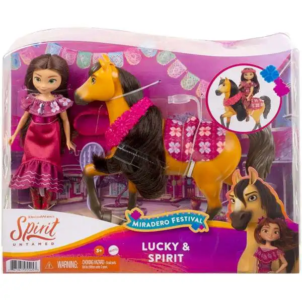Spirit Untamed Miradero Festival Lucky & Spirit Figure Set [Damaged Package]