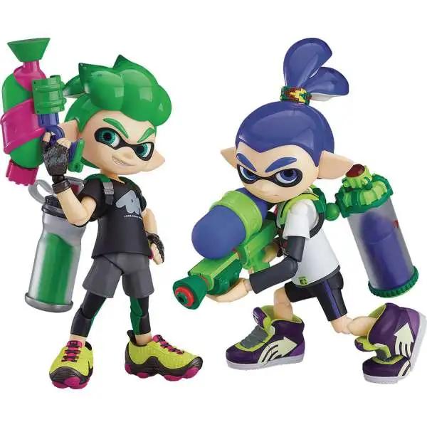 Splatoon Figma Inkling Girls 4 Action Figure 2-Pack No.400