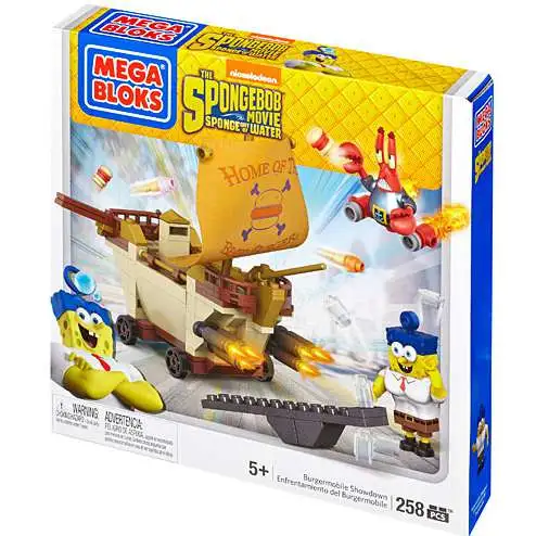 Mega Bloks Spongebob Squarepants Sponge Out Of Water Burgermobile Showdown Set #94652