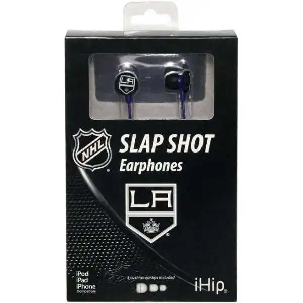 NHL Slap Shot Earphones Los Angeles Kings Earbuds