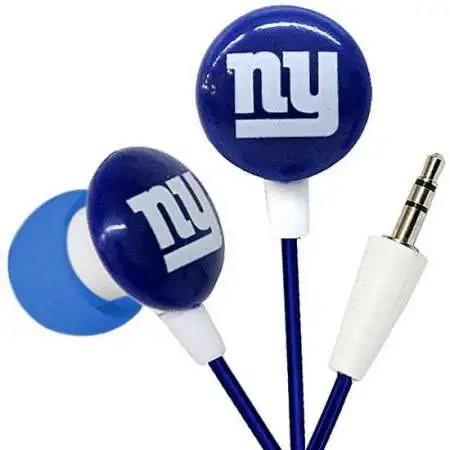 NFL Sports Earphones New York Giants Earbuds