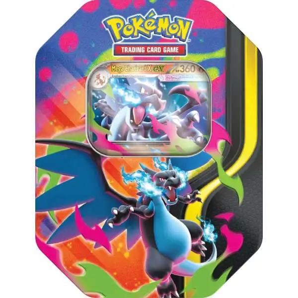 Pokemon Mega Evolution Spring 2026 Mega Charizard X ex Tin Set [4 Booster Packs & Promo Card] (Pre-Order ships September)