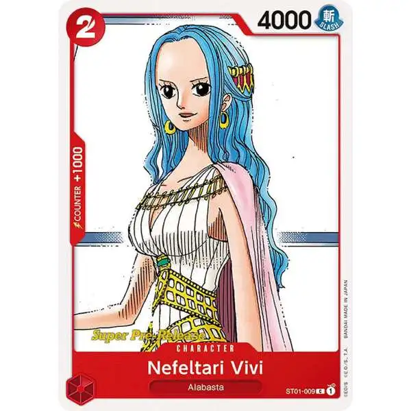 One Piece Trading Card Game Super Pre-Release Starter Deck 1: Straw Hat Crew Common Nefeltari Vivi ST01-009