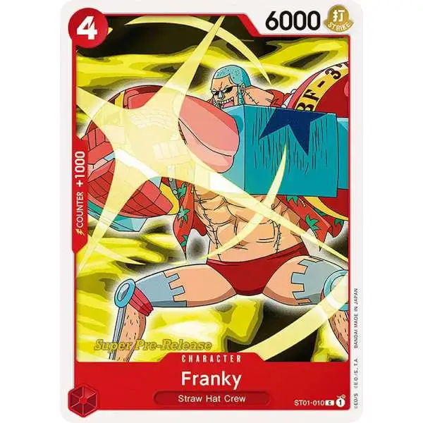 One Piece Trading Card Game Super Pre-Release Starter Deck 1: Straw Hat Crew Common Franky ST01-010