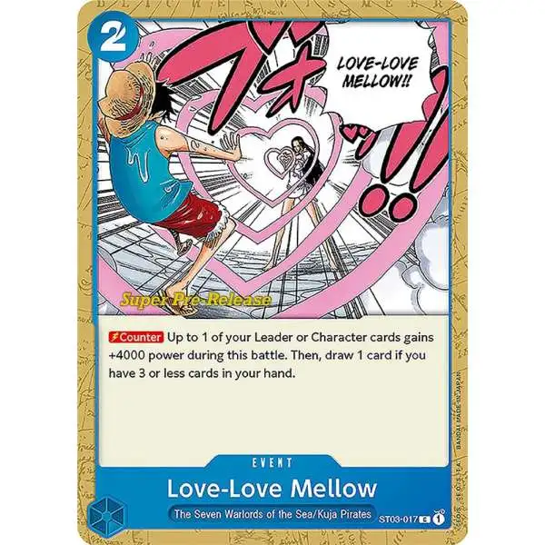 One Piece Trading Card Game Super Pre-Release Starter Deck 3: The Seven Warlords of the Sea Common Love-Love Mellow ST03-017