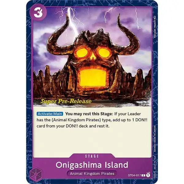 One Piece Trading Card Game Super Pre-Release Starter Deck 4: Animal Kingdom Pirates Common Onigashima Island ST04-017
