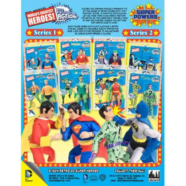 DC World's Greatest Heroes Super Powers Series 2 Set of 4 Action Figures