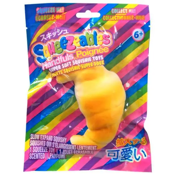 Squeezeables Handfuls Croissant Squeeze Toy