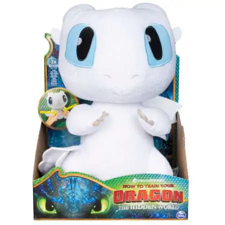How to Train Your Dragon The Hidden World Squeeze & Growl Lightfury Exclusive 10-Inch Plush with Sound