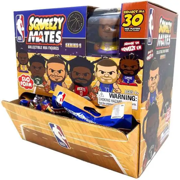 NBA Squeezy Mates Series 1 Basketball Mystery Box [24 Packs]