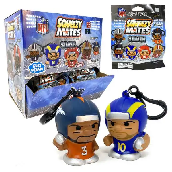 NFL Squeezy Mates 2023 Silver Series Mystery Box [24 Packs]