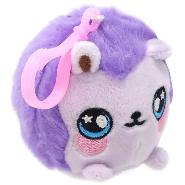 Squeezamals Series 2 Purple Bunny 3-Inch Clip On Plush