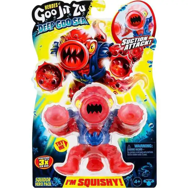 Heroes of Goo Jit Zu Deep Goo Sea Squidor Action Figure [Suction Attack Feature]