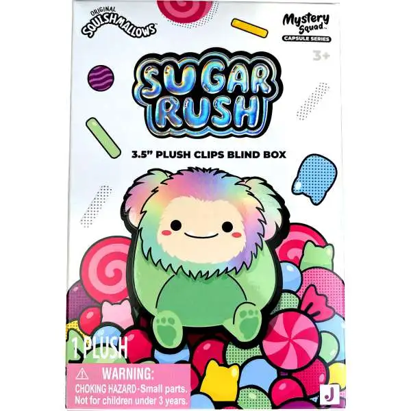 Sugar Rush Plush Clip On Squishmallows House NYC 3.5-Inch Mystery Squad Pack [1 RANDOM Plush Character]