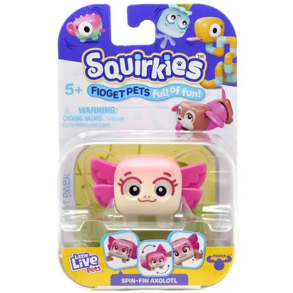 Little Live Pets Squirkies Spin-Fin Axolotl Figure [Pink]